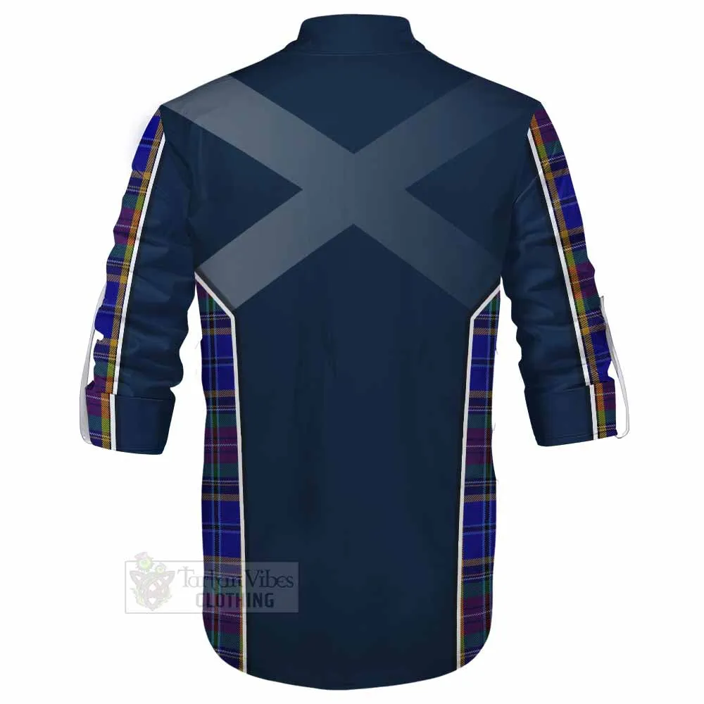Beattie (Beatty) Tartan Ghillie Kilt Shirt with Family Crest and Lion Rampant Vibes Sport Style
