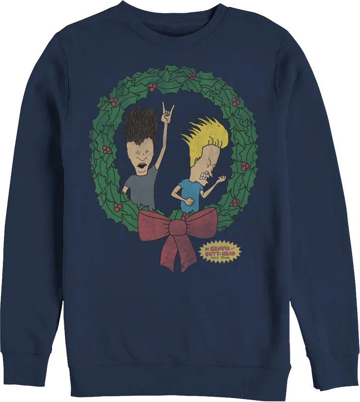 Beavis And Butt-Head Christmas Sweatshirt