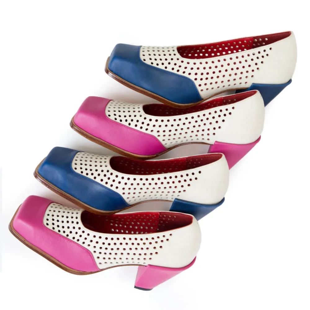 Betty - Navy/ivory