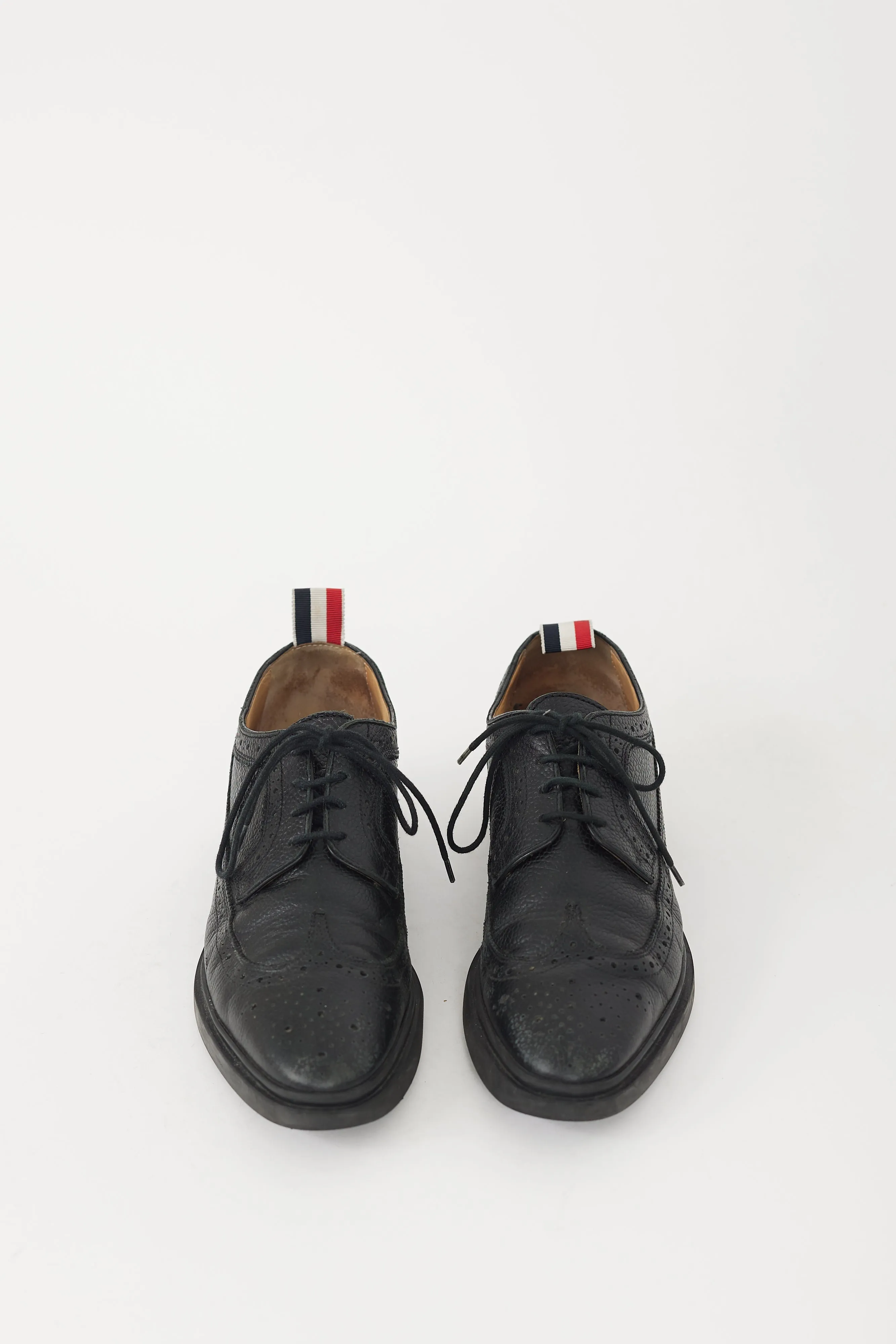 Black Leather Longwing Brogue