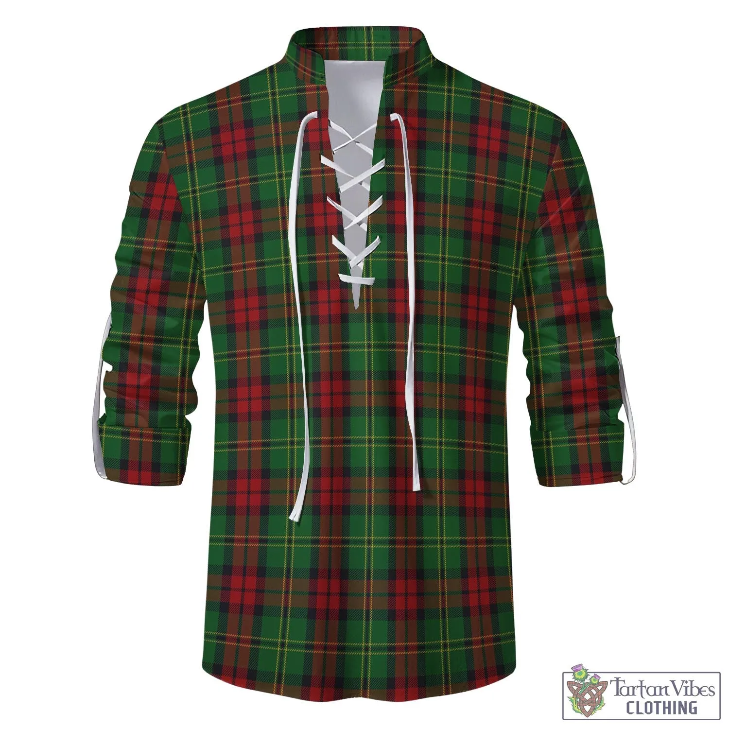 Blackstock Hunting Tartan Men's Scottish Traditional Jacobite Ghillie Kilt Shirt