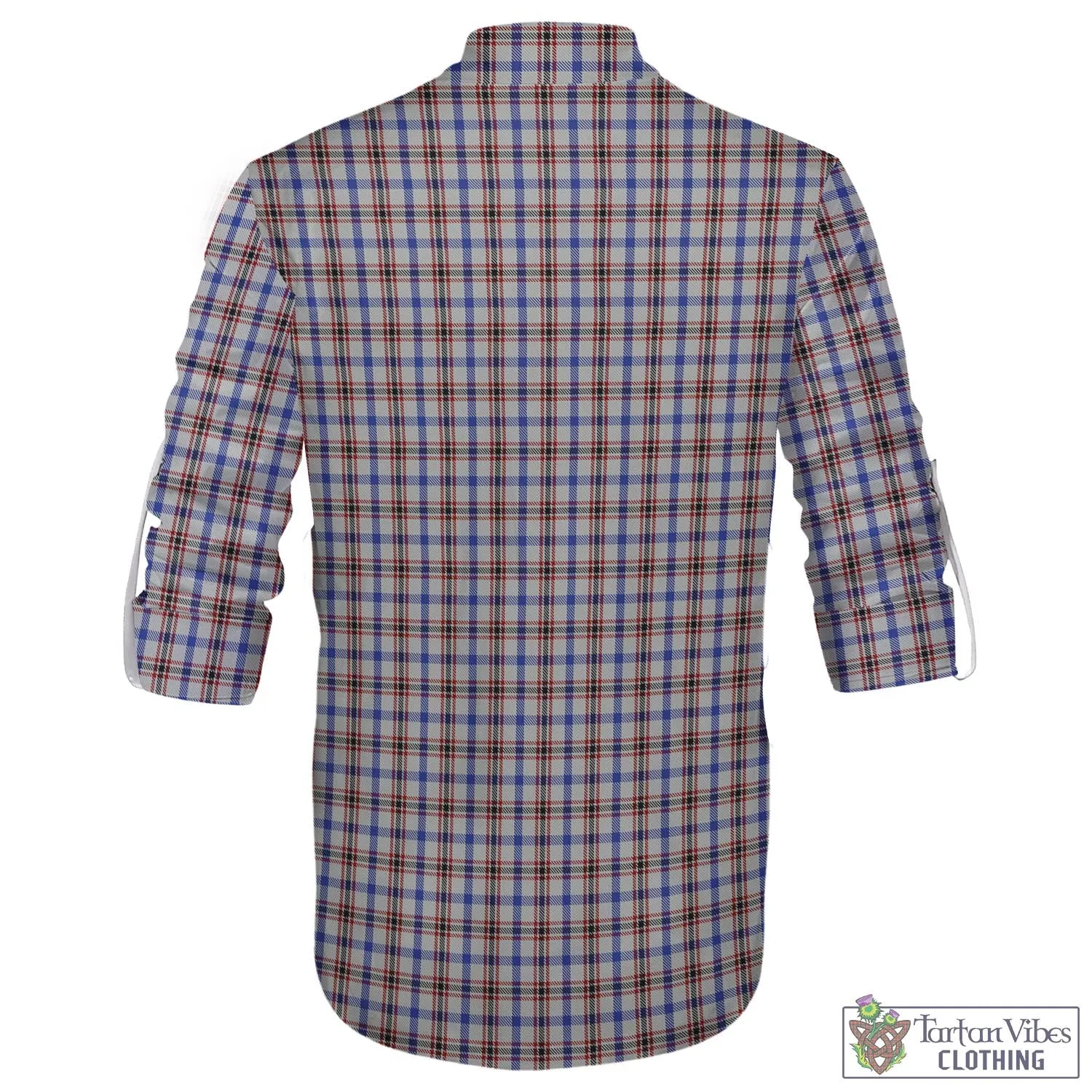 Boswell Tartan Men's Scottish Traditional Jacobite Ghillie Kilt Shirt