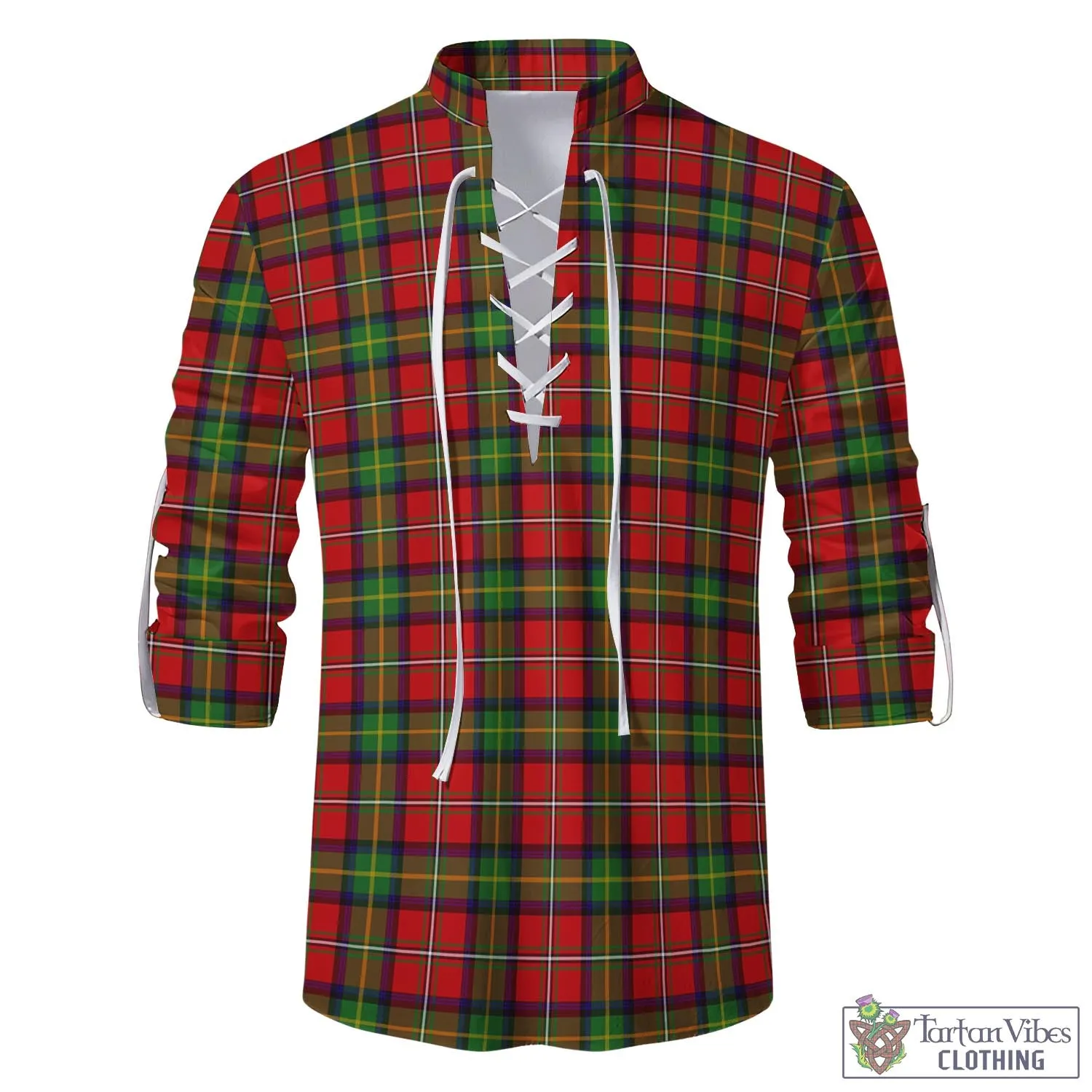 Boyd Tartan Men's Scottish Traditional Jacobite Ghillie Kilt Shirt