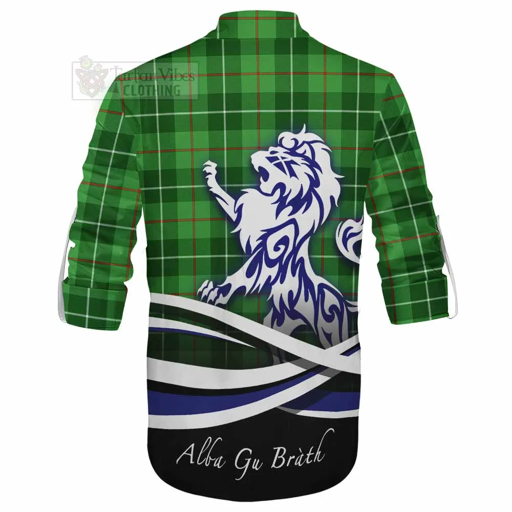 Boyle Tartan Ghillie Kilt Shirt with Alba Gu Brath Regal Lion Emblem