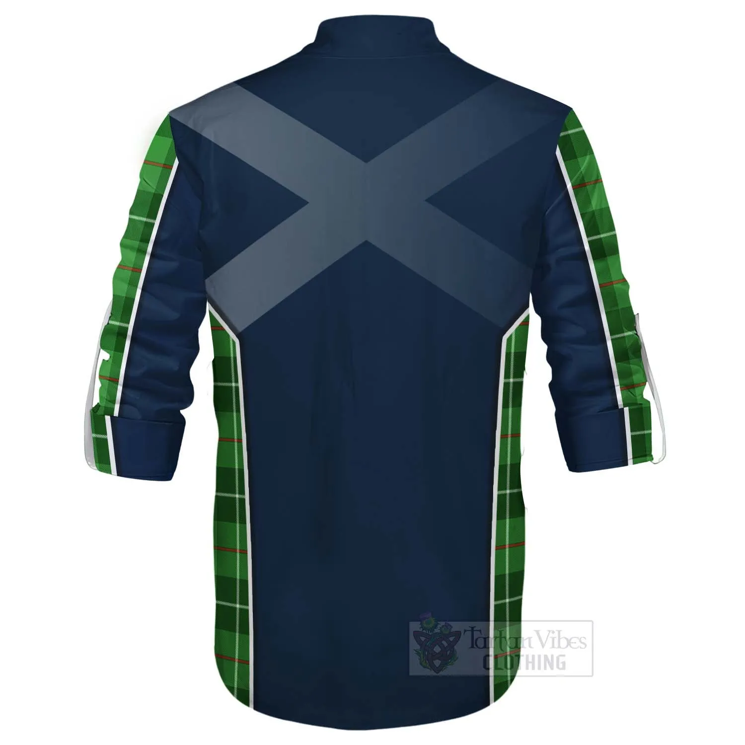 Boyle Tartan Ghillie Kilt Shirt with Family Crest and Scottish Thistle Vibes Sport Style
