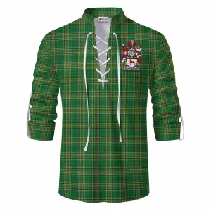 Bradstreet Irish Clan Tartan Ghillie Kilt Shirt with Coat of Arms