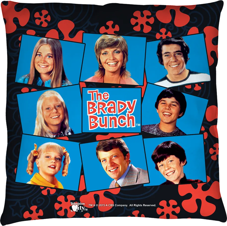 Brady Bunch Throw Pillow