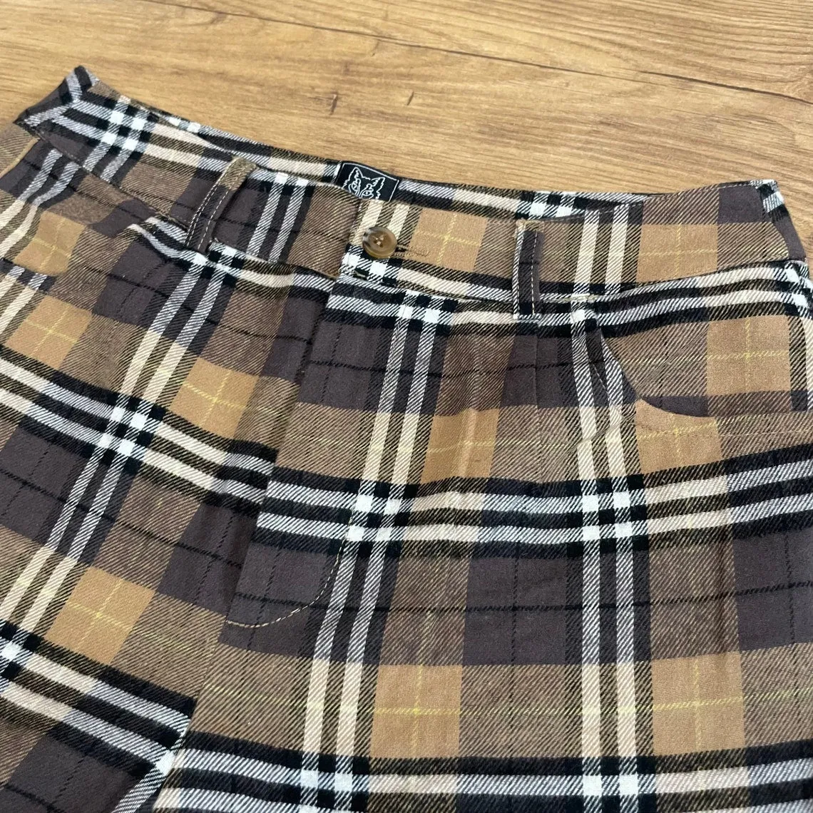 Brushed Cotton Tartan Check Trousers