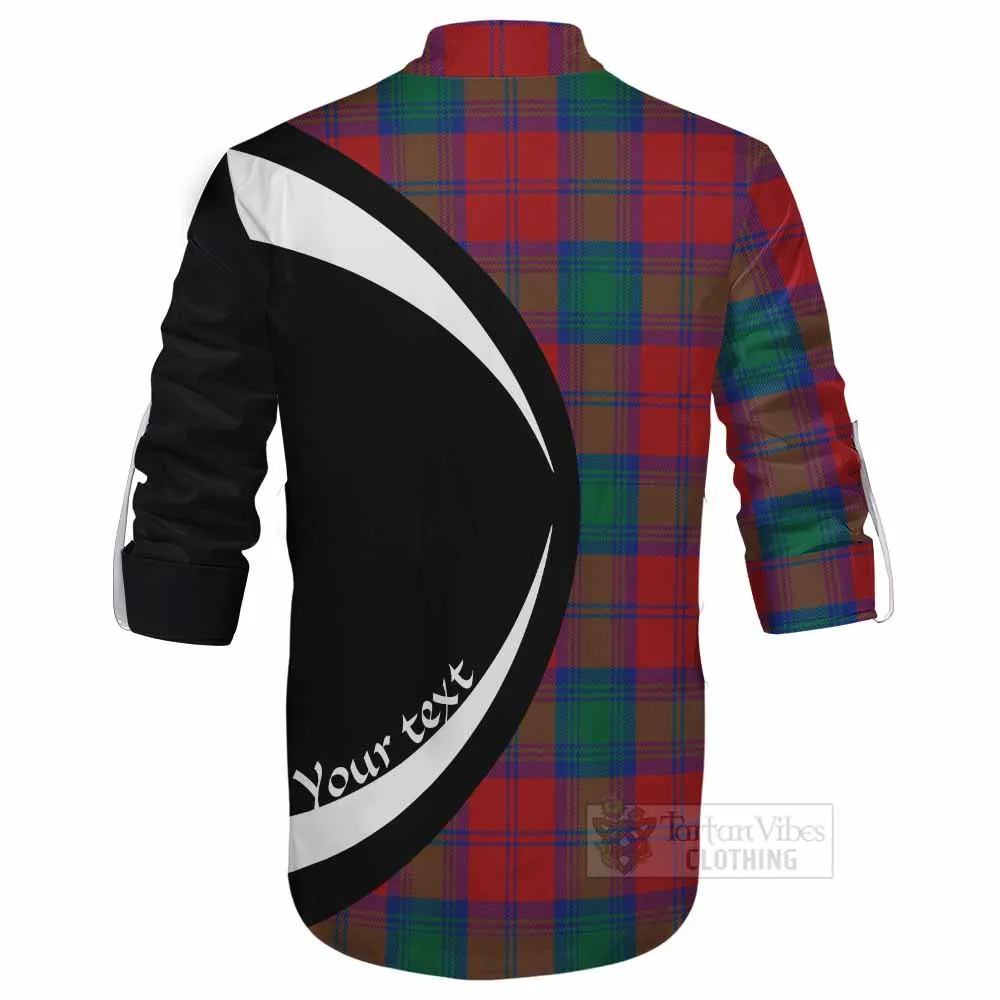 Byres (Byses) Tartan Ghillie Kilt Shirt with Family Crest Circle Style