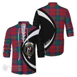 Byres (Byses) Tartan Ghillie Kilt Shirt with Family Crest Circle Style