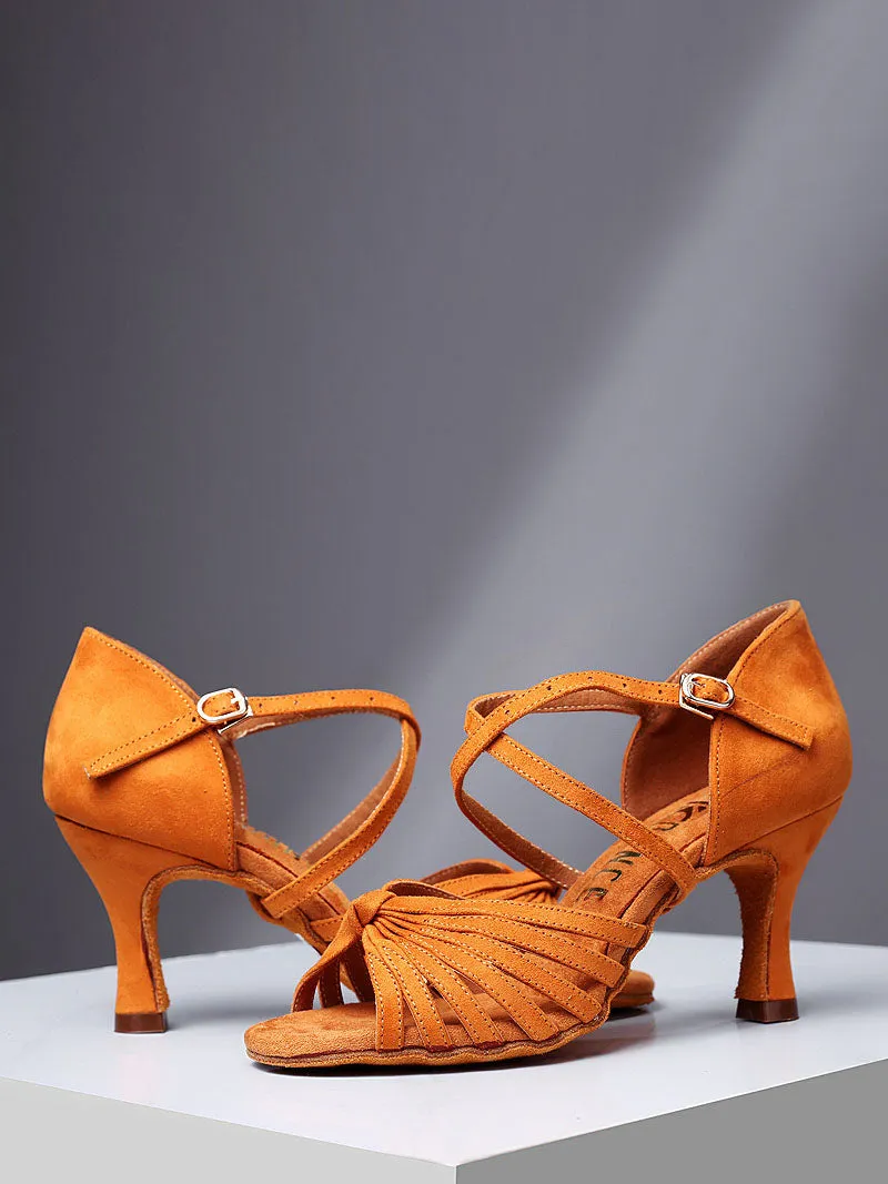Candy Color Cashmere Latin Dance Professional Dance Shoes