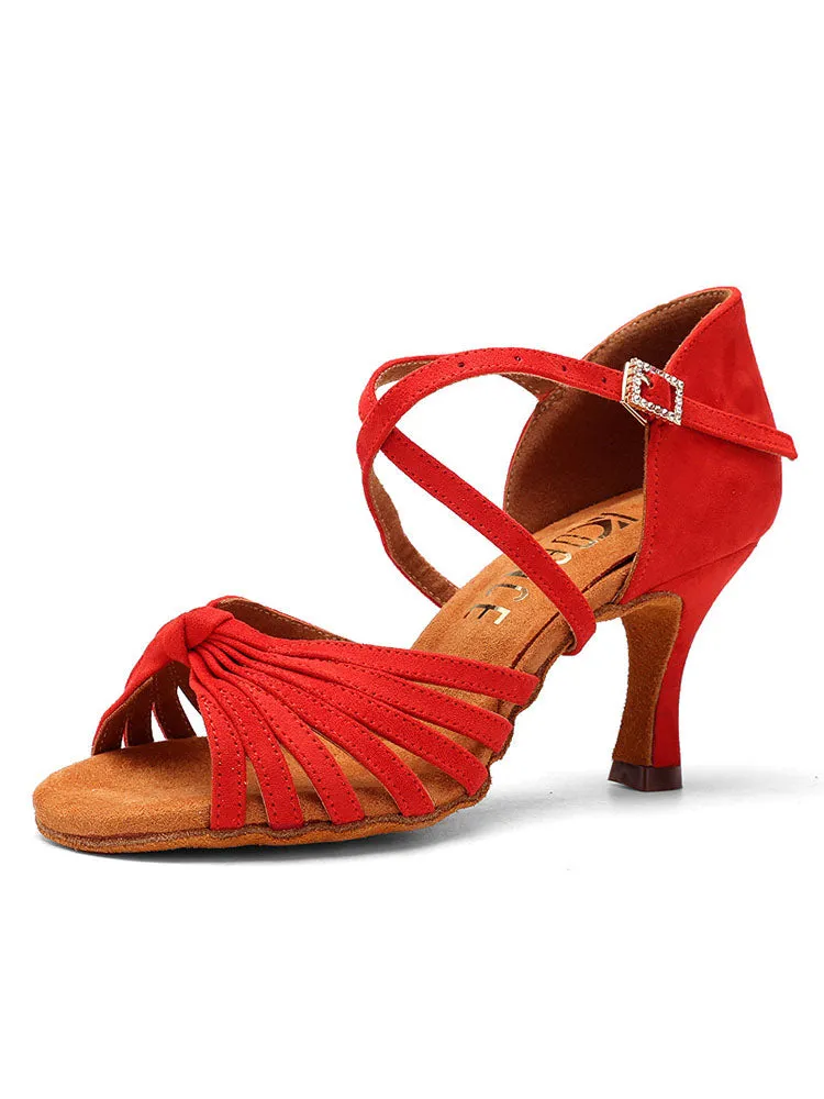 Candy Color Cashmere Latin Dance Professional Dance Shoes