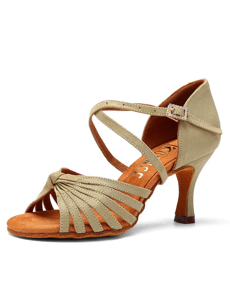 Candy Color Cashmere Latin Dance Professional Dance Shoes