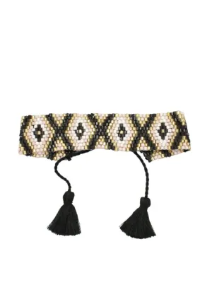 Carina Beaded Bracelet-Black/Multi ***FINAL SALE***