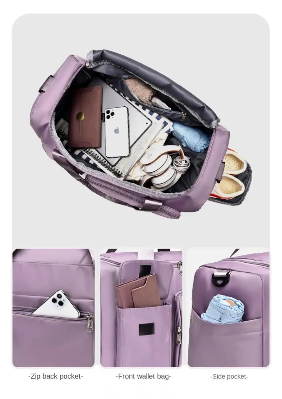 Carry-On Large Capacity Weekender Travel Bag