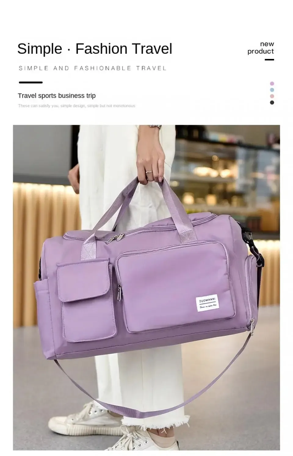 Carry-On Large Capacity Weekender Travel Bag