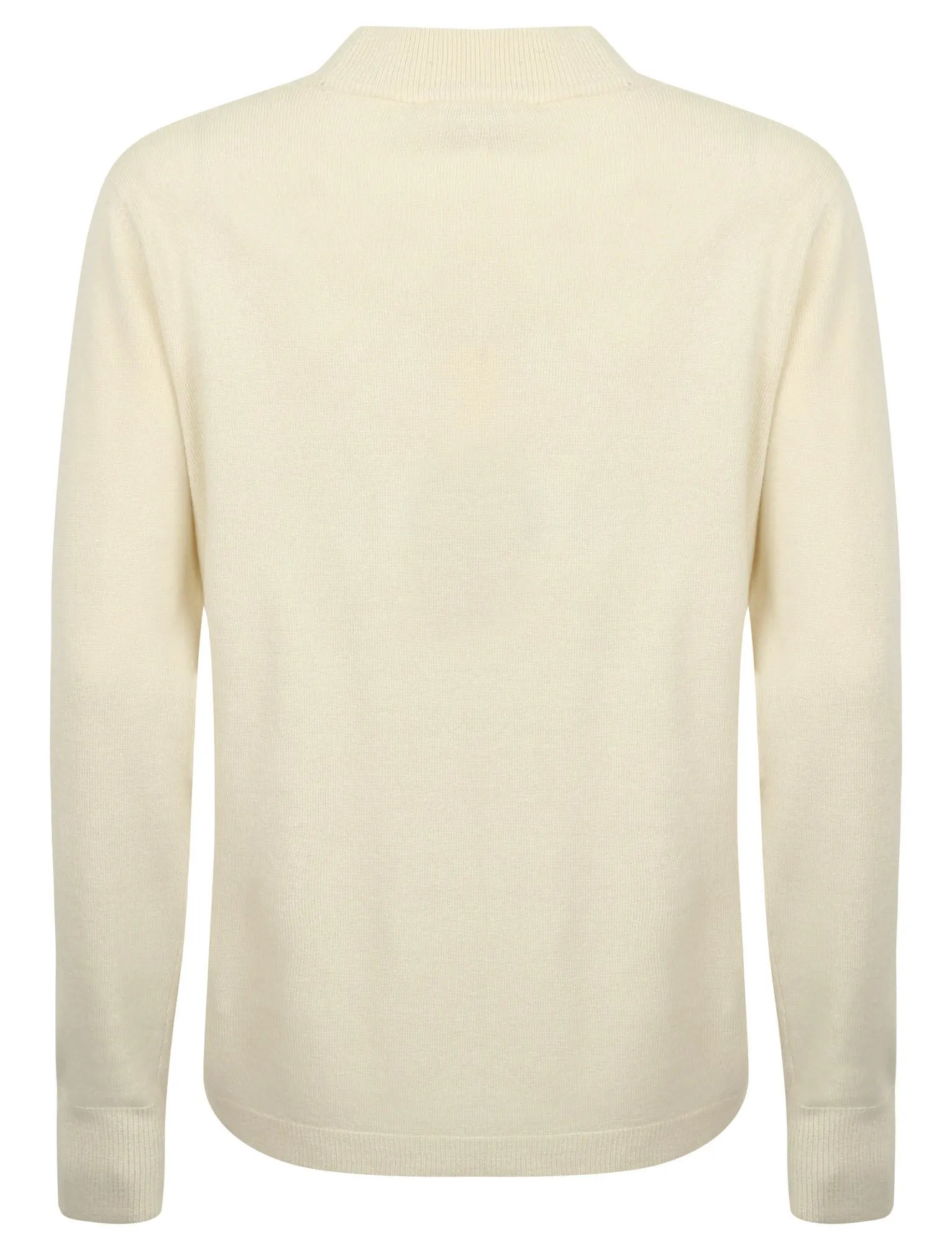 Clinton Turtle Neck Jumper in Clotted Cream - Plum Tree