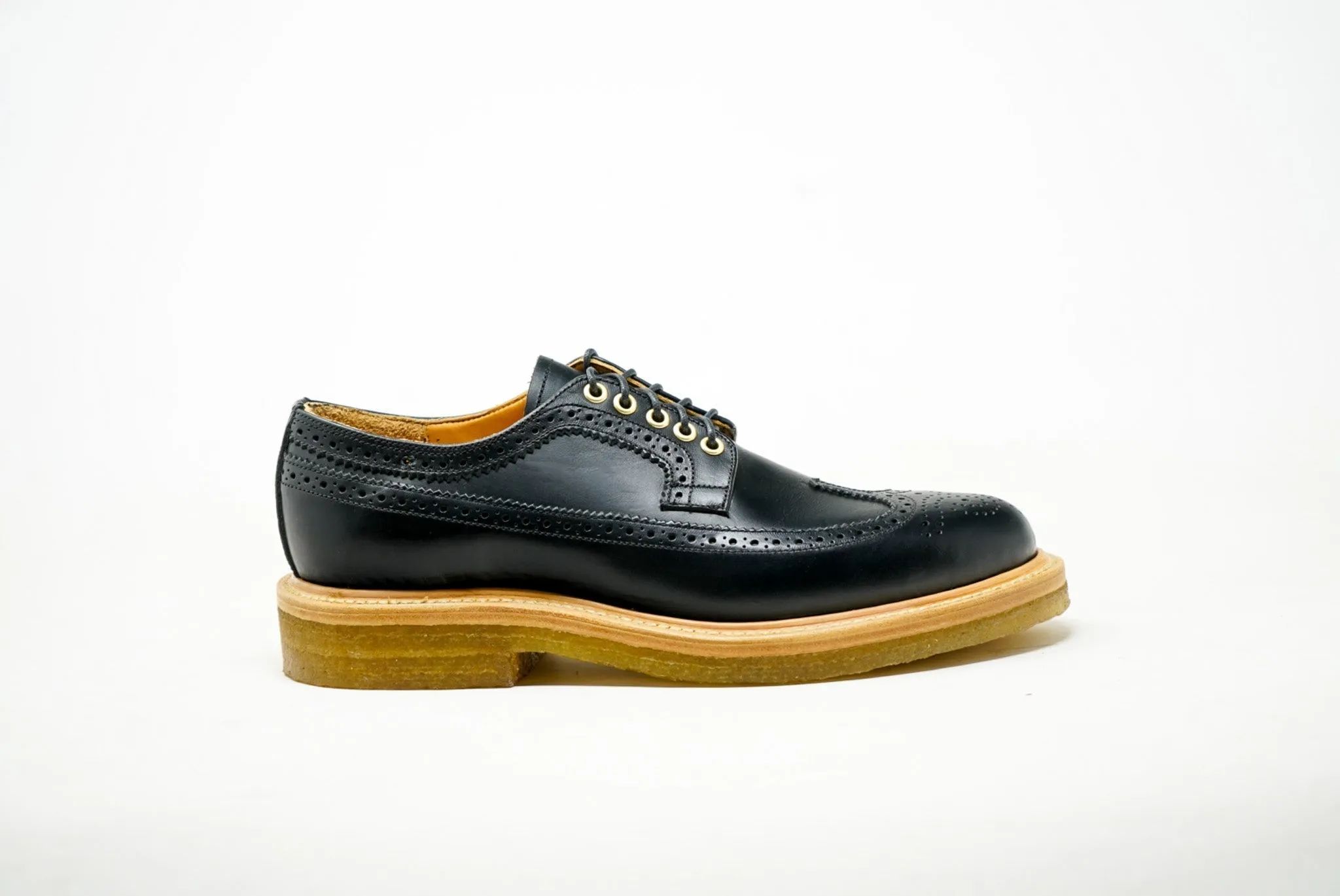 Concho Long Wing Brogues Black US 13
