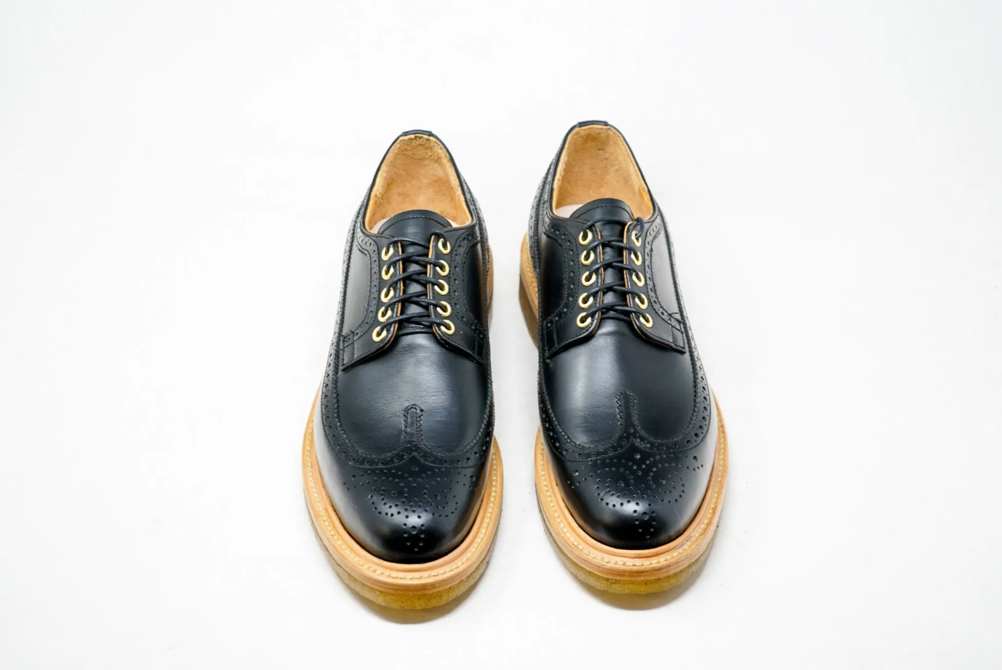 Concho Long Wing Brogues Black US 13