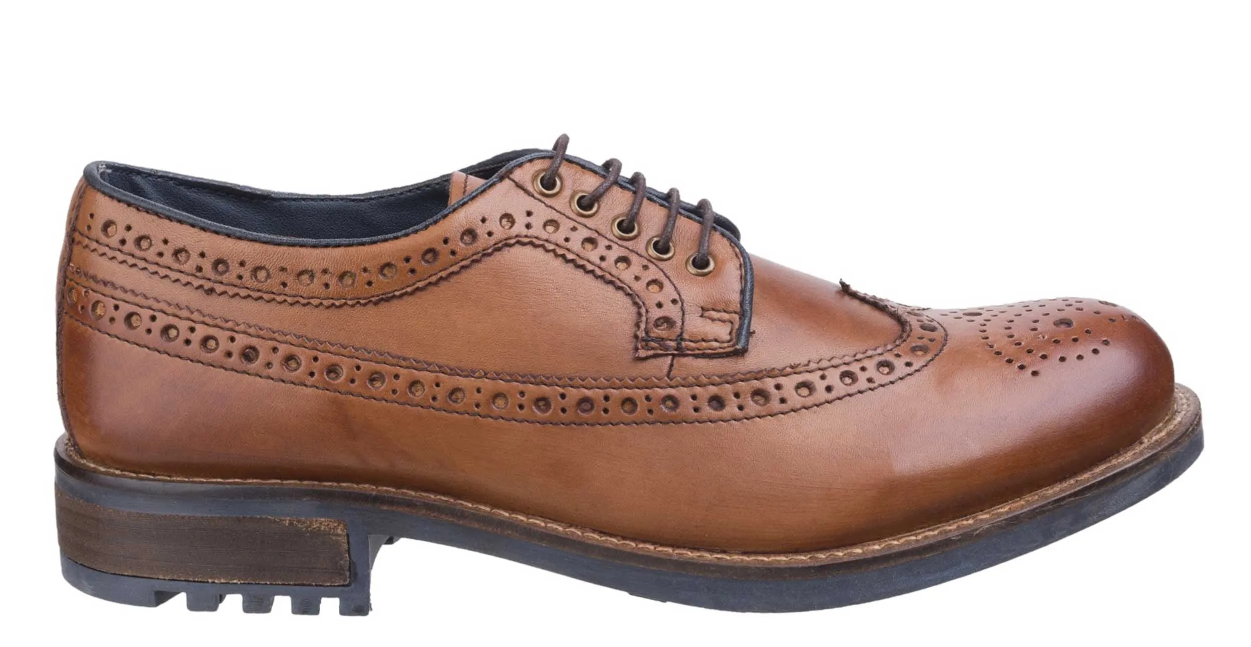 Cotswold Poplar Mens Brogue Detail Lace up Shoe