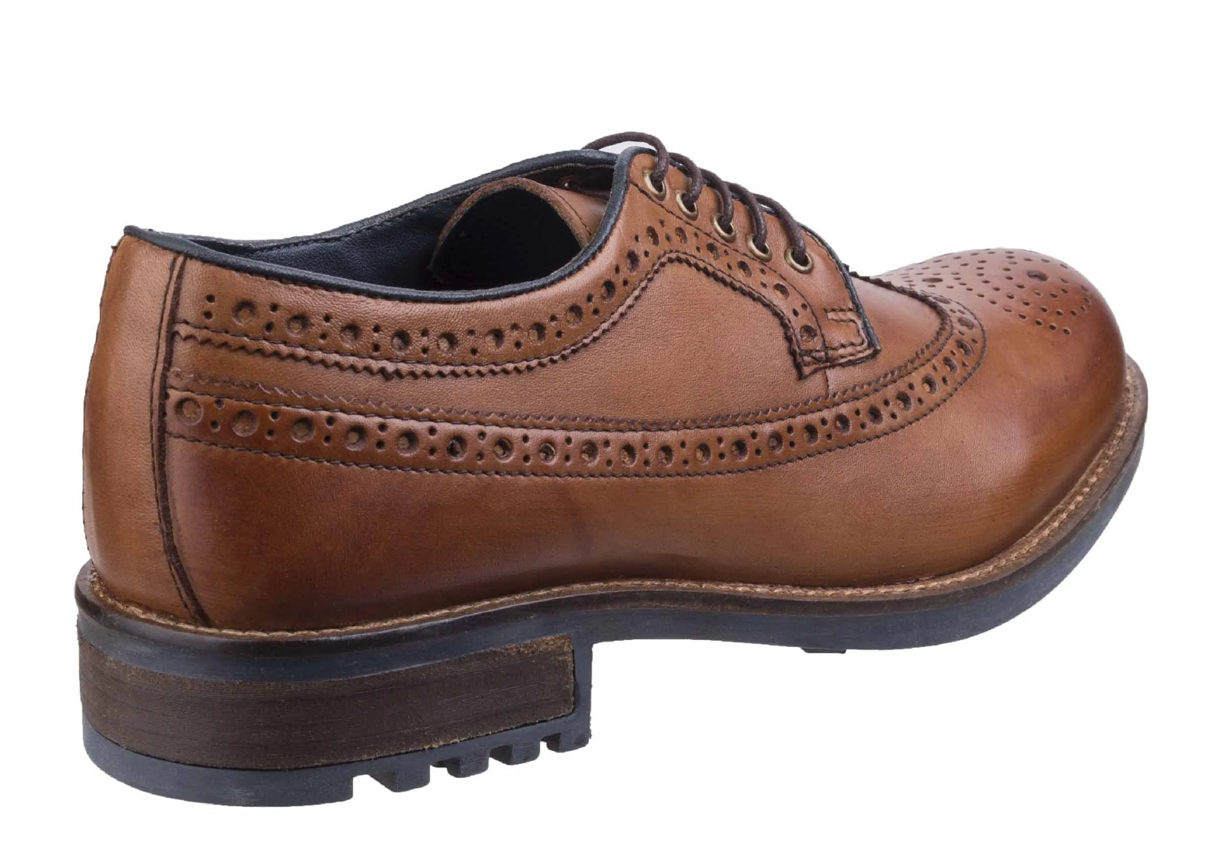 Cotswold Poplar Mens Brogue Detail Lace up Shoe