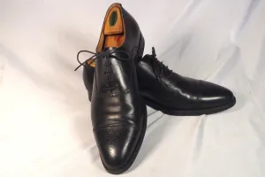 Crockett & Jones Black Leather Captoe Brogues - Size 12E