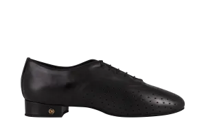 Dance Naturals 127 Burano Men's Perforated Black Leather Ballroom Dance Shoe