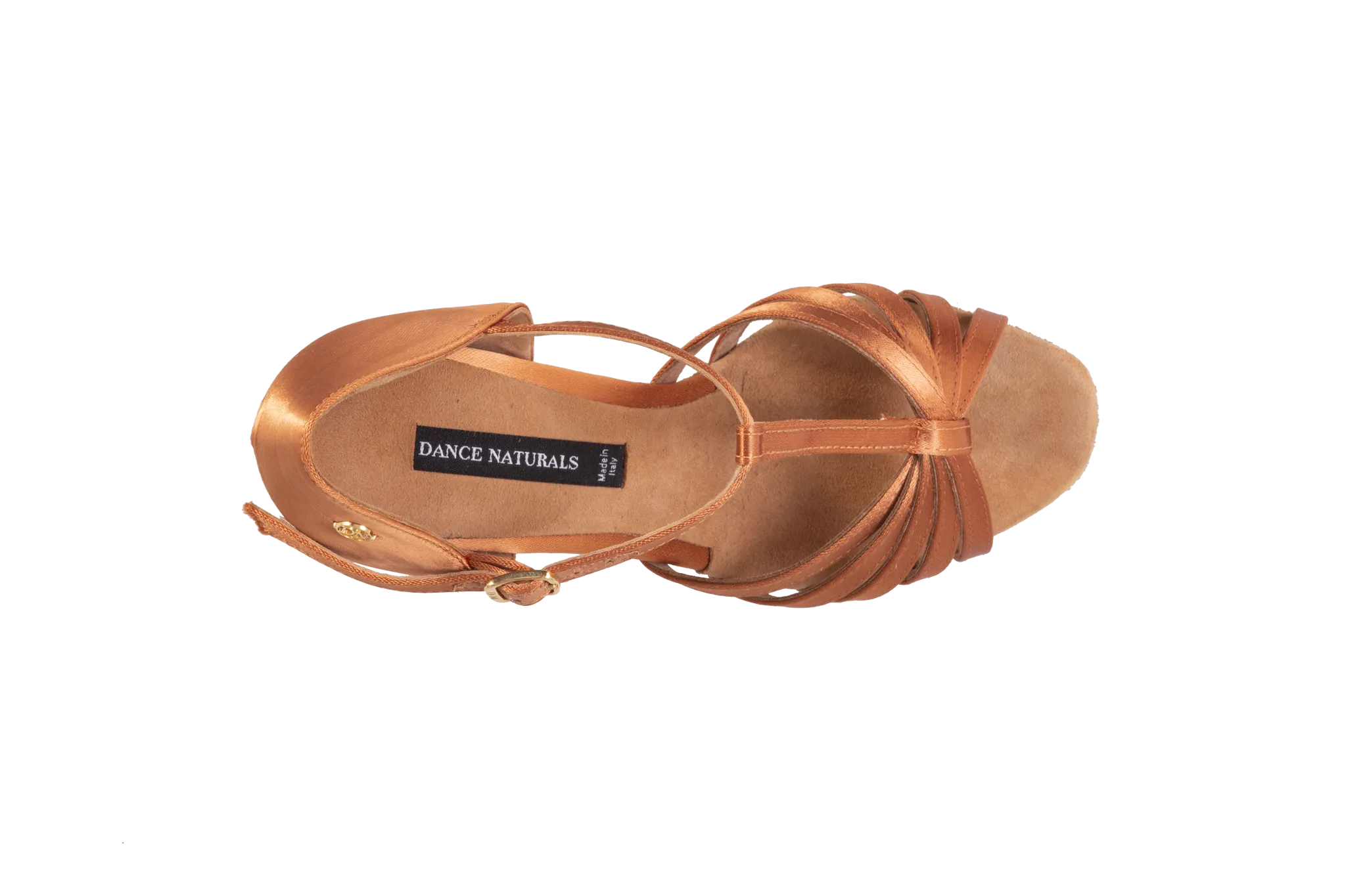 Dance Naturals Voga Latin Dance Shoe with T-Bar Strap Available in Brown or Black Satin