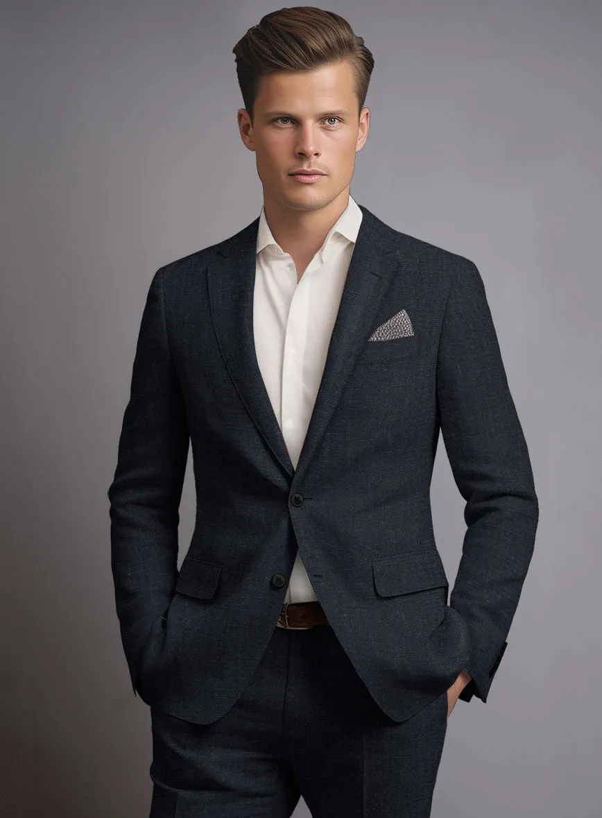 Dark Blue Linen Jacket