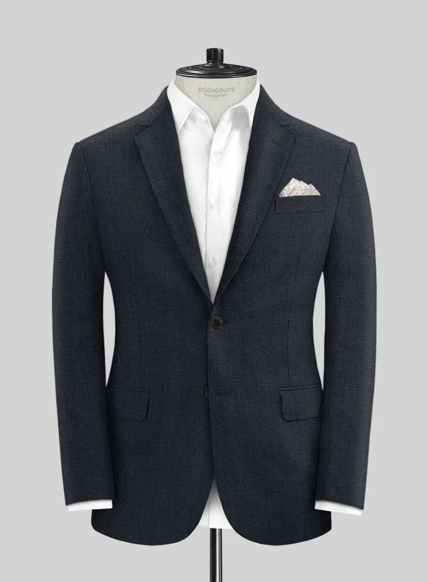 Dark Blue Linen Jacket