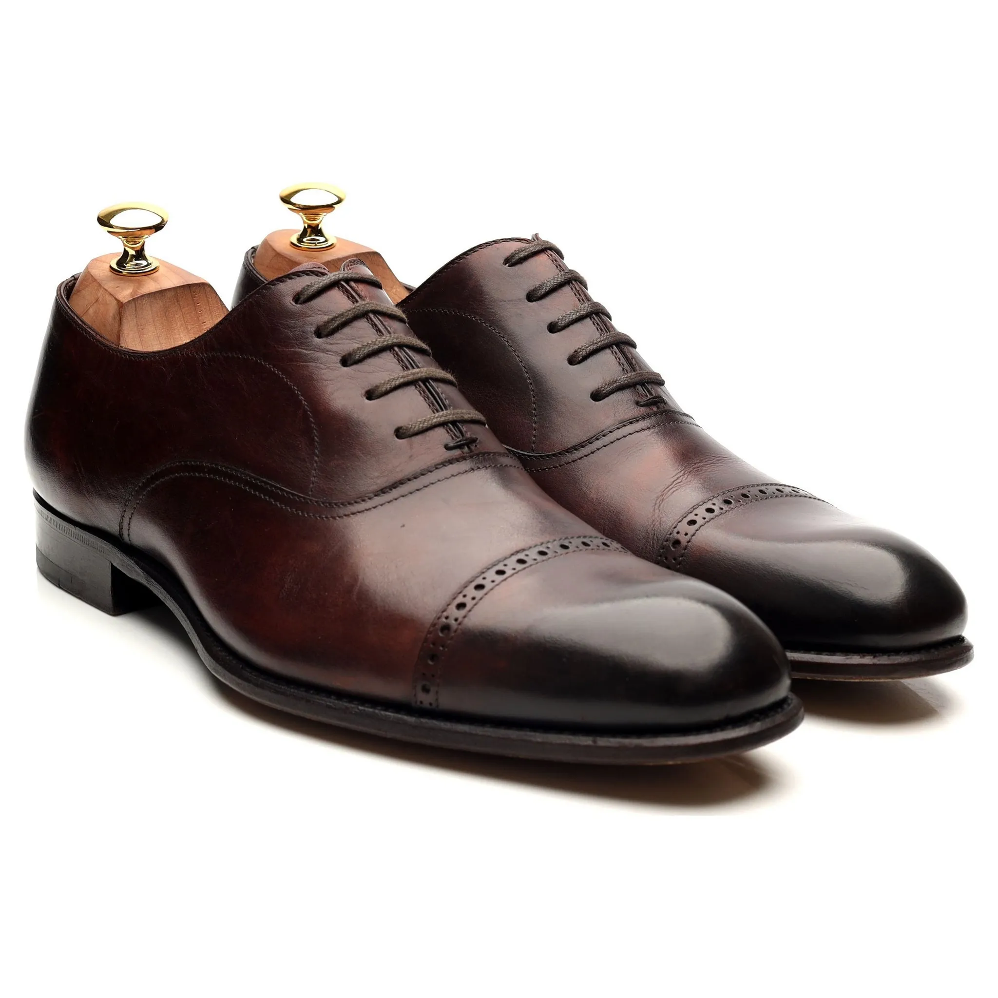 Dark Brown Leather Oxford UK 9.5 US 10.5