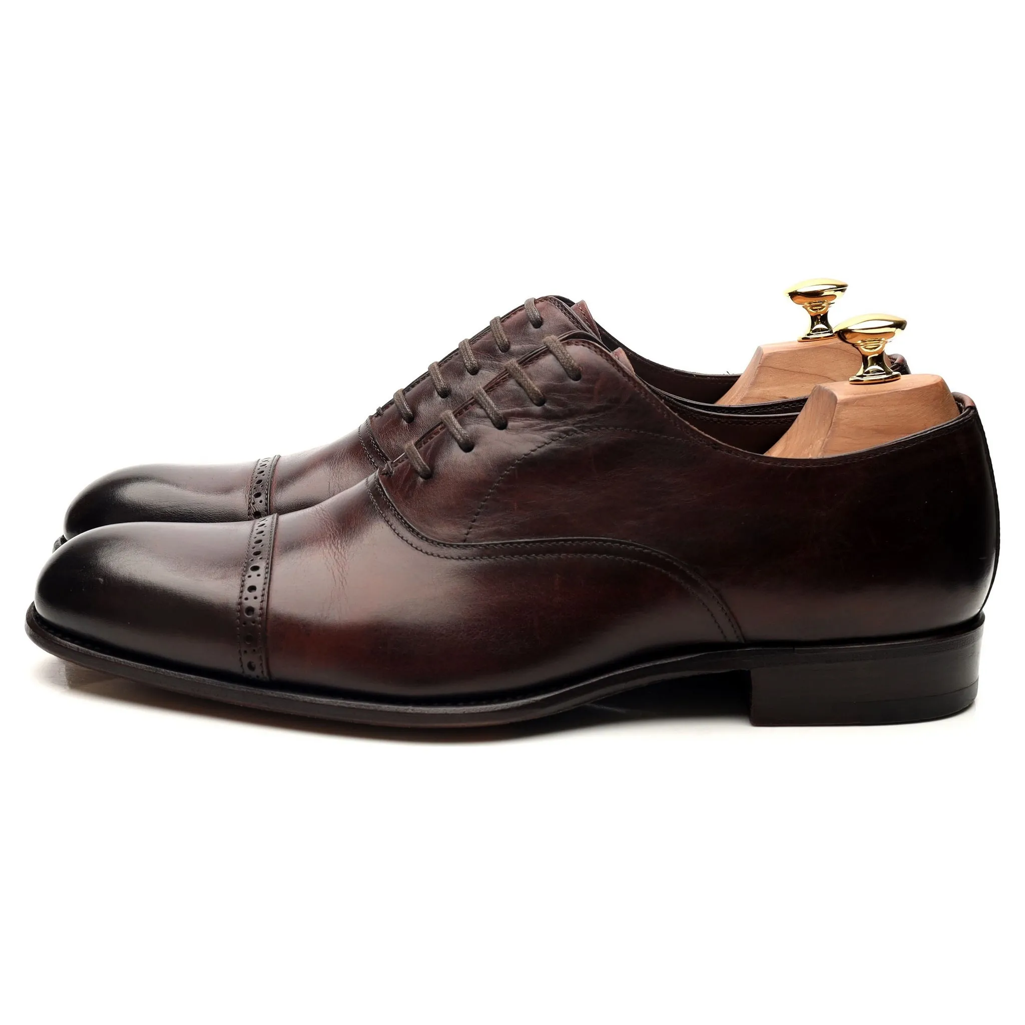 Dark Brown Leather Oxford UK 9.5 US 10.5