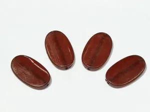 Dark Brown Oval Plastic Beads - 50x30 mm