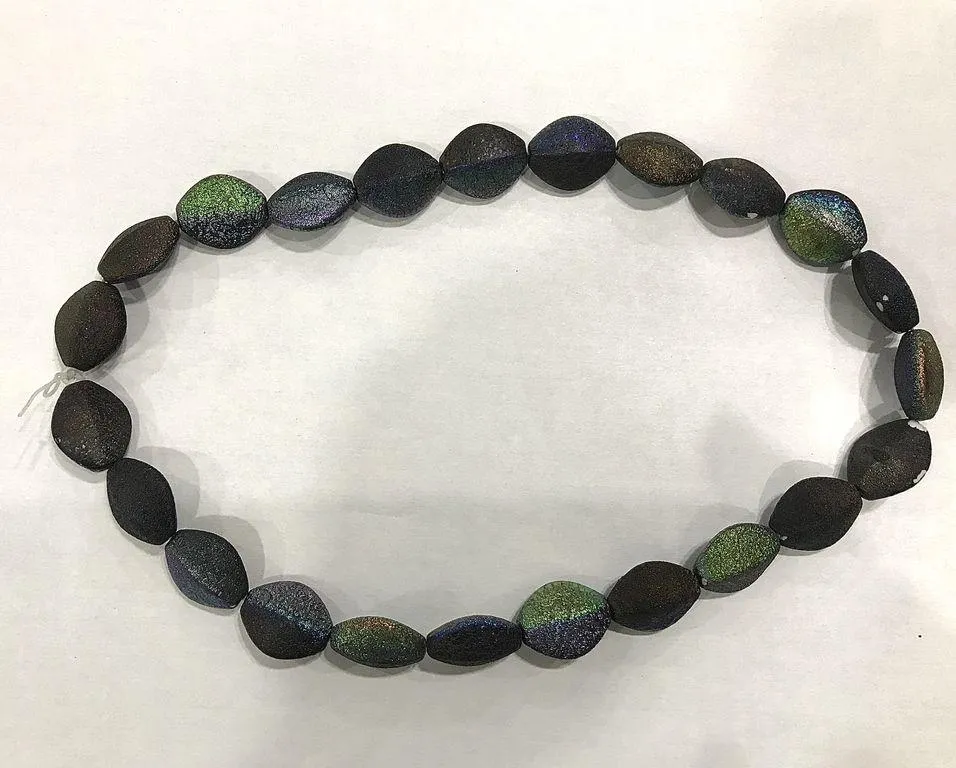 Dark Rainbow Kite Plastic Beads