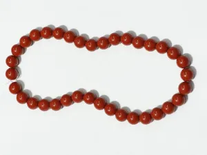 Dark Red Circular Plastic Beads - 12 mm