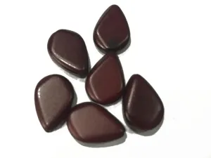 Dark Red Drop Plastic Bead (12x17 mm)