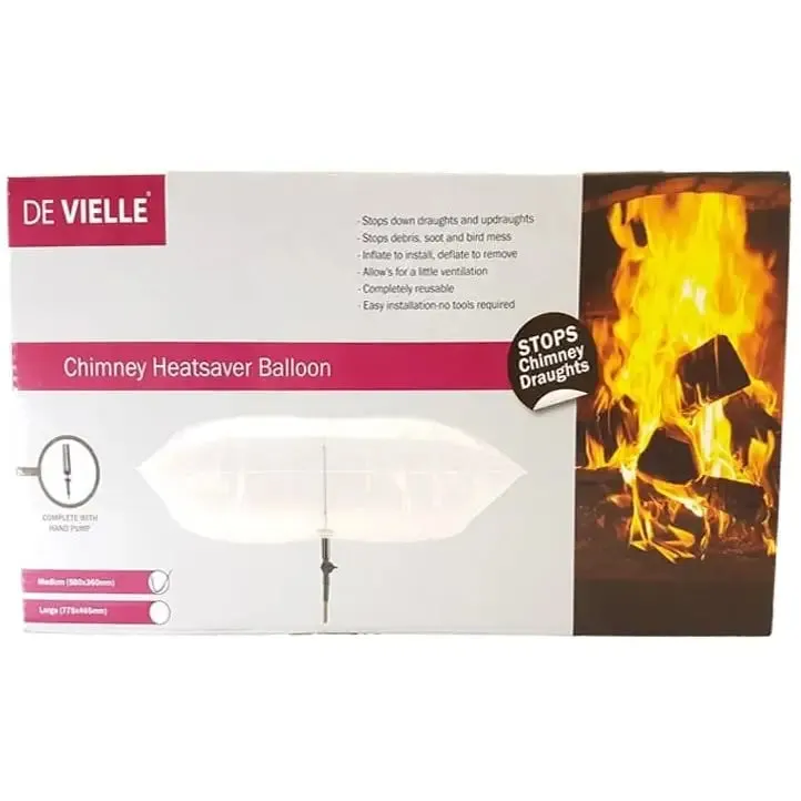 De Vielle Chimney Heatsaver Balloon - Small & Large