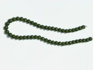 Deep Green Circular Plastic Beads - 10 mm