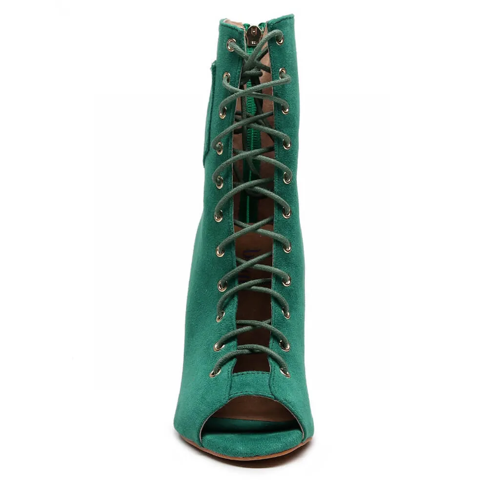 Deja Vu - Green Vegan Suede - Street Sole