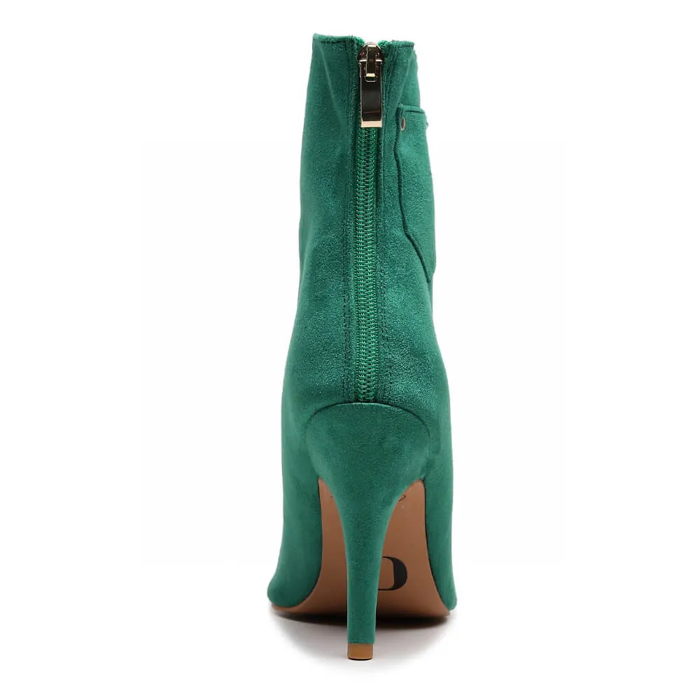 Deja Vu - Green Vegan Suede - Street Sole