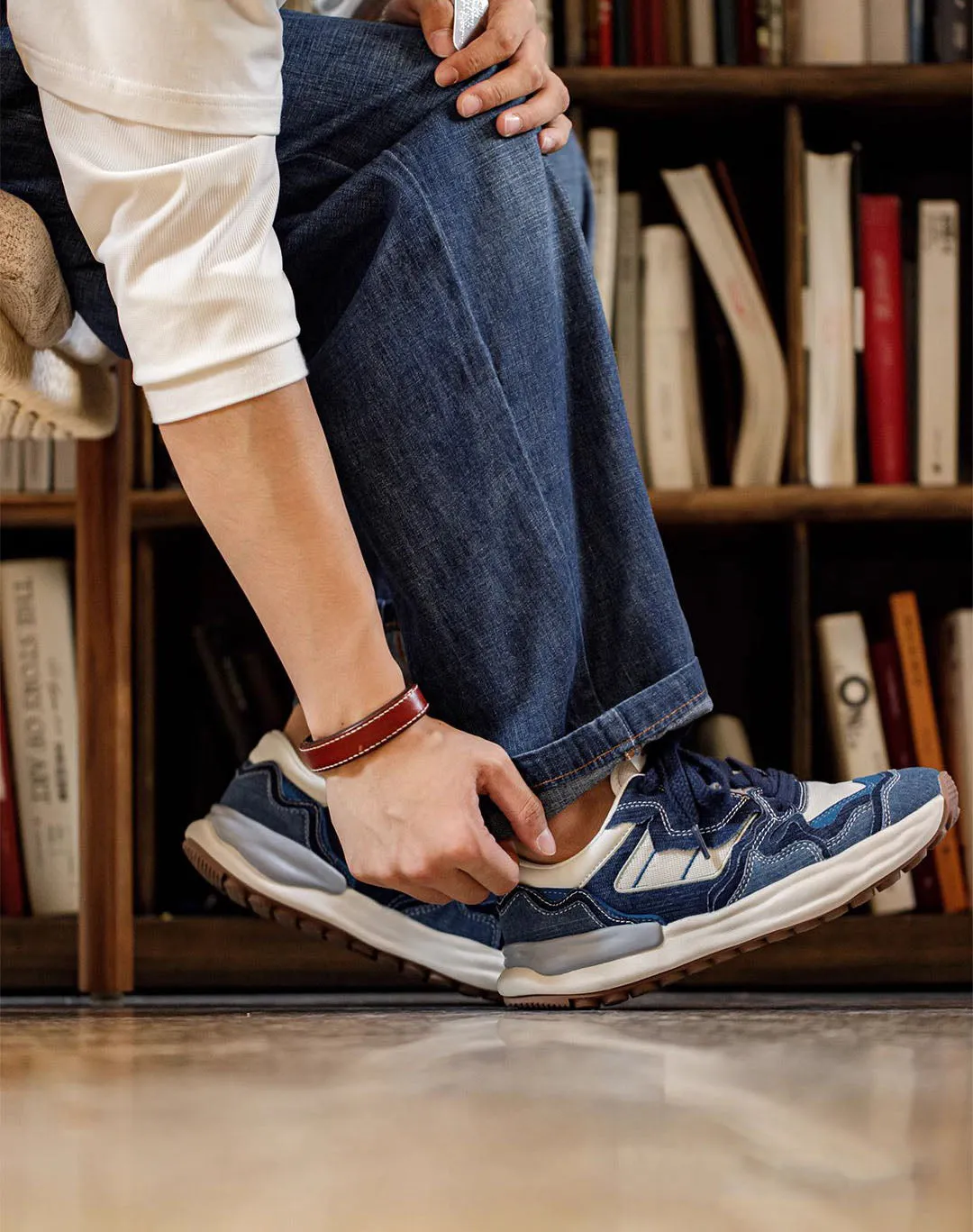 Dissolved Ying Retro All-Match Jogging Bread Men's Sports Shoes