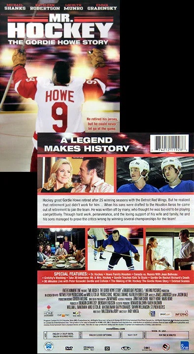 DVD: Mr. Hockey, The Gordie Howe Story (2013) - Entertainment One