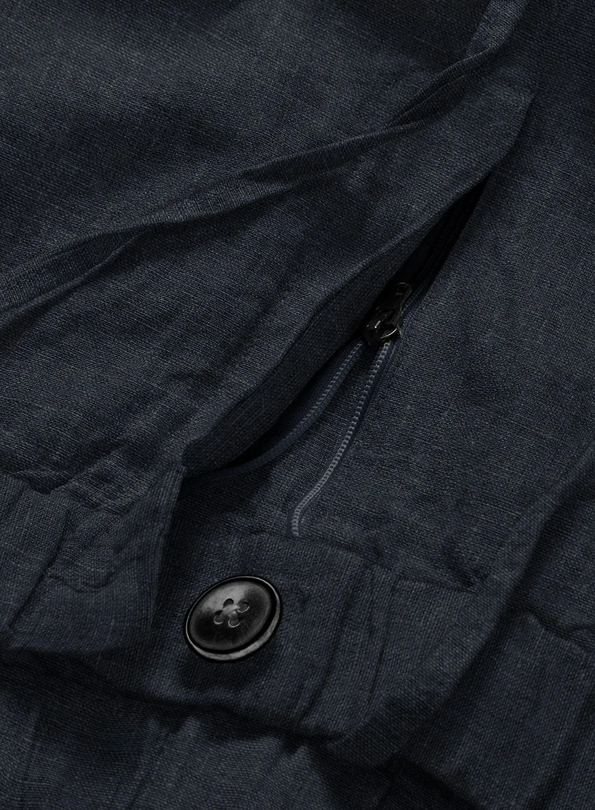 Easy Pants Dark Blue Linen