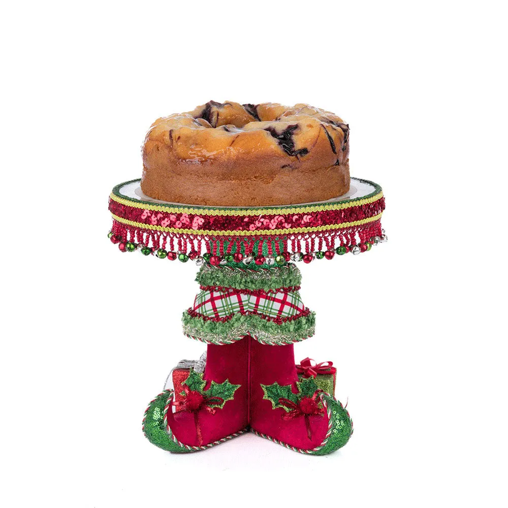 Elf Boots Cake Plate by Katherine's Collection