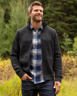 Flag & Anthem Marled Navy/Black Full-Zip Fleece Lined Rhineland Sweater