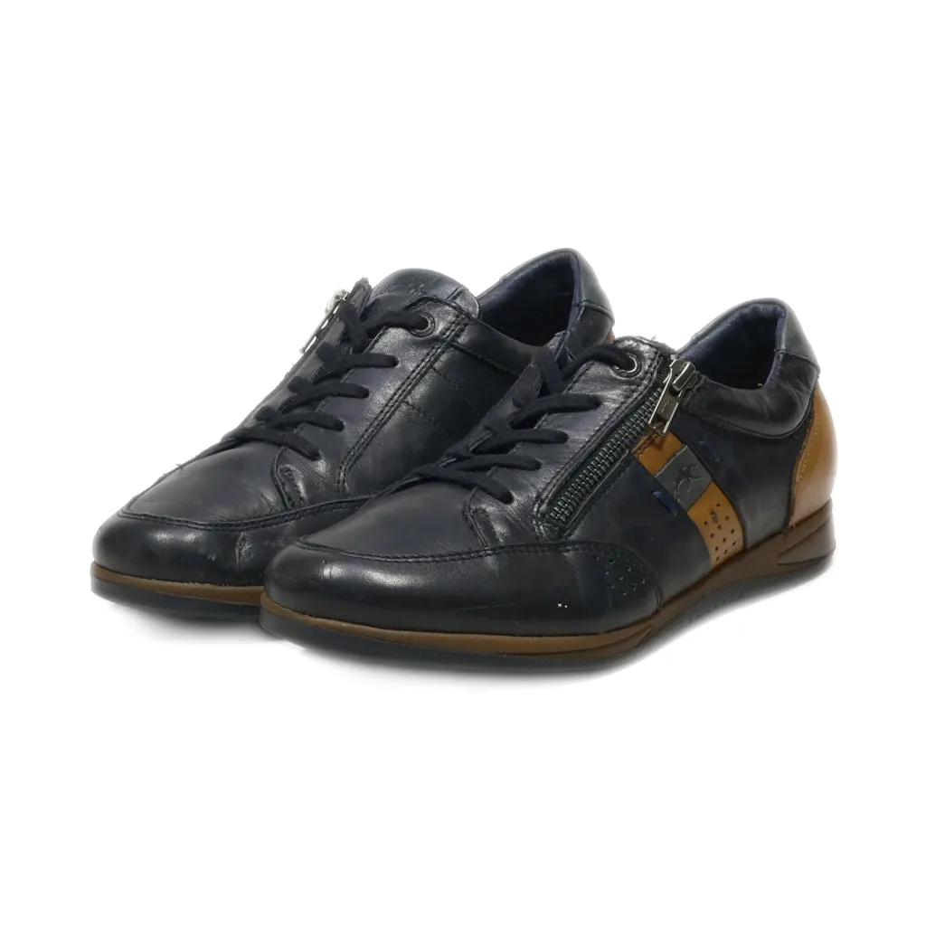 Fluchos Comodidad Absoluta Low-Top Sneakers Leather Black Colour For Women