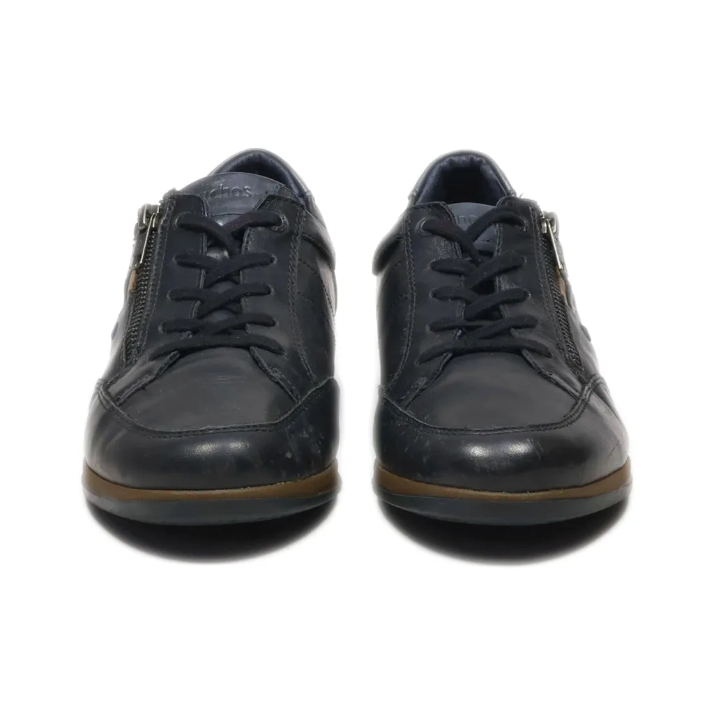 Fluchos Comodidad Absoluta Low-Top Sneakers Leather Black Colour For Women