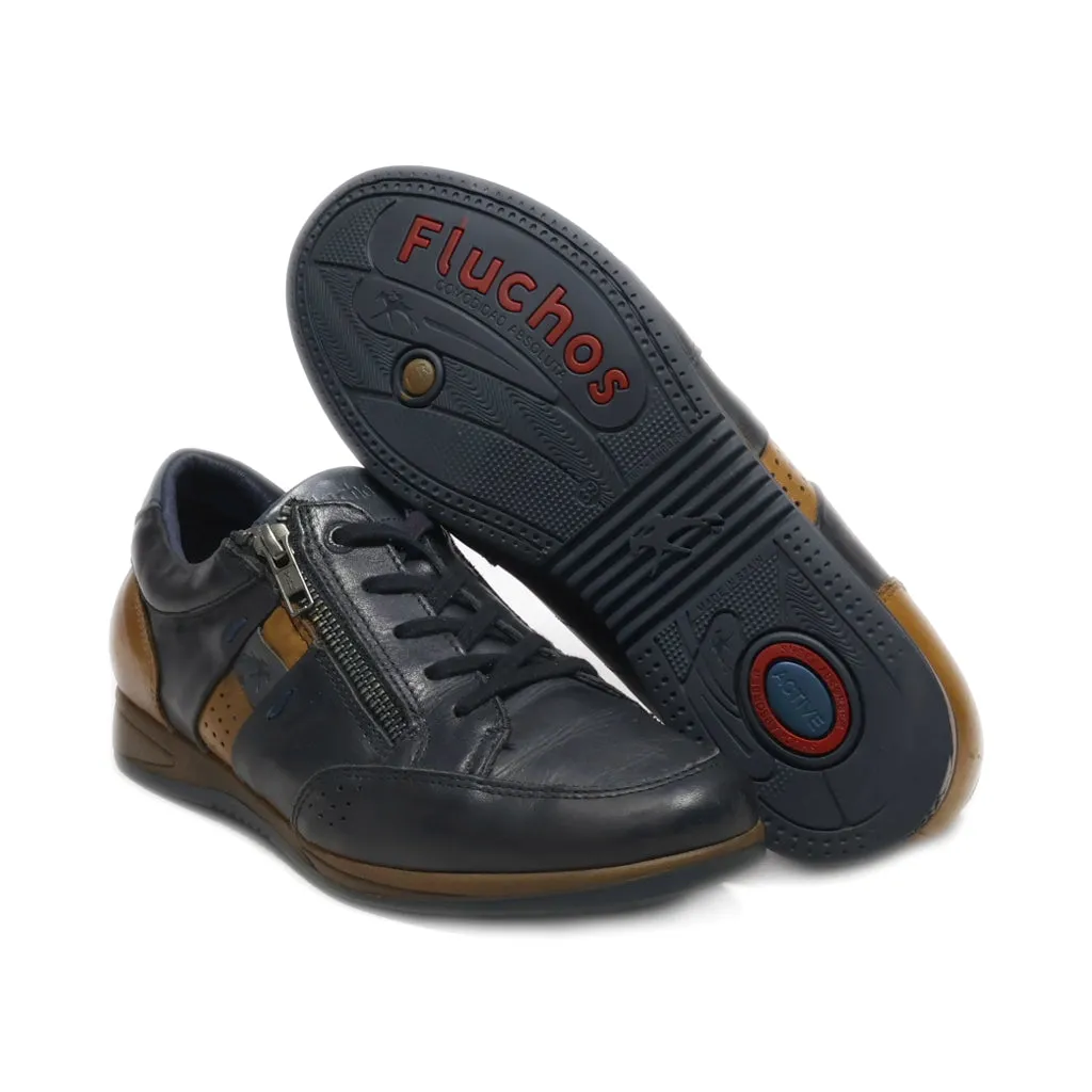 Fluchos Comodidad Absoluta Low-Top Sneakers Leather Black Colour For Women