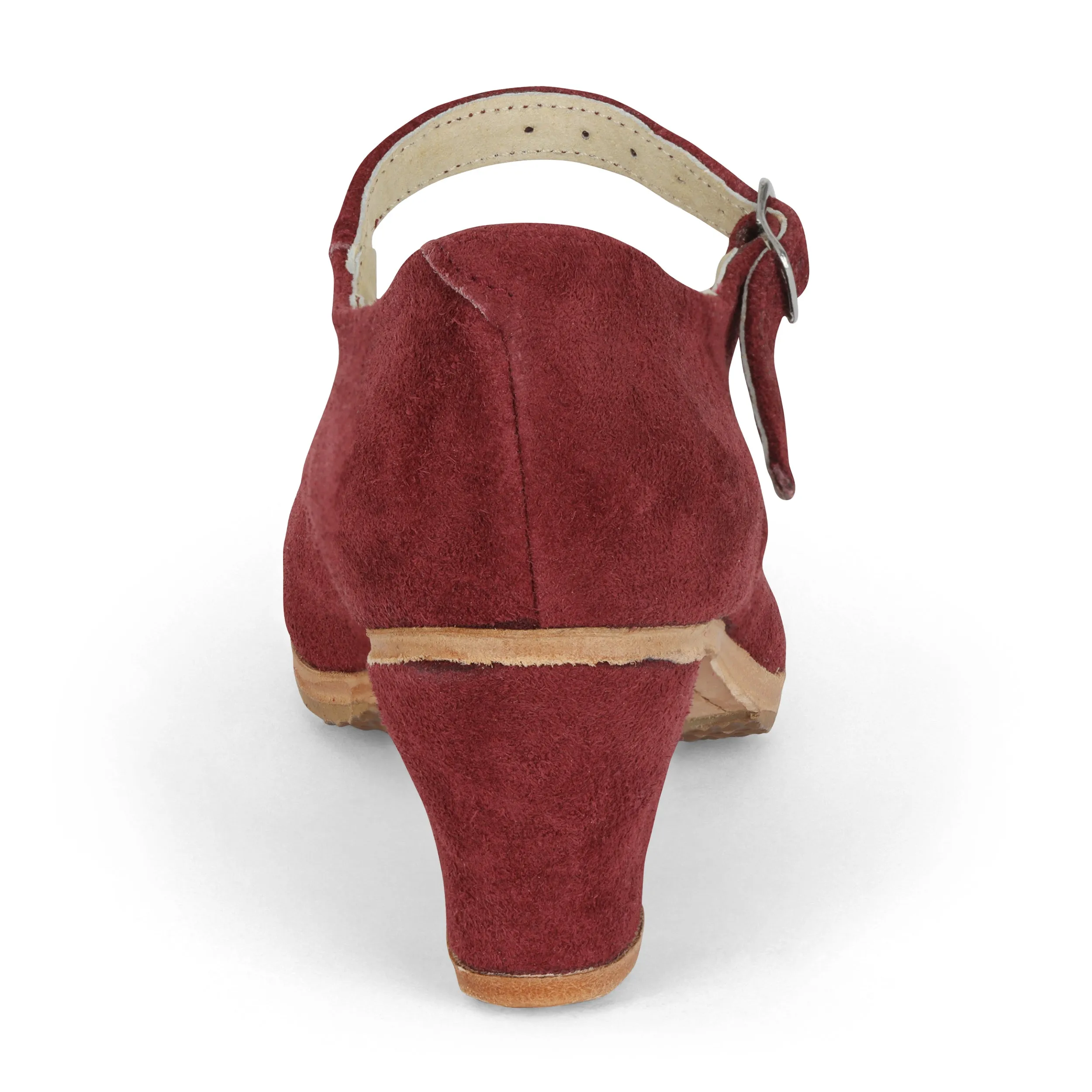 Folkicks Women's Folklorico Dance Shoes with Nails, Suede, 6cm Heel