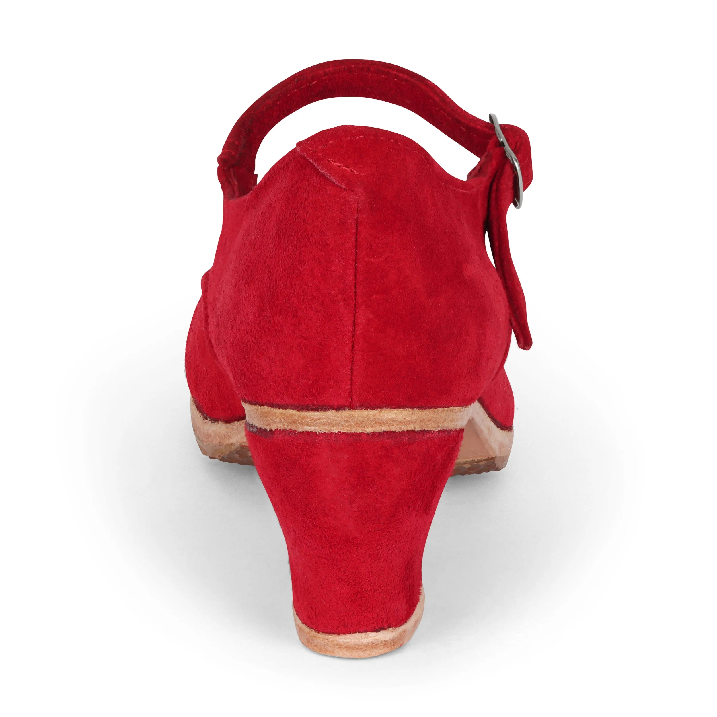Folkicks Women's Folklorico Dance Shoes with Nails, Suede, 6cm Heel